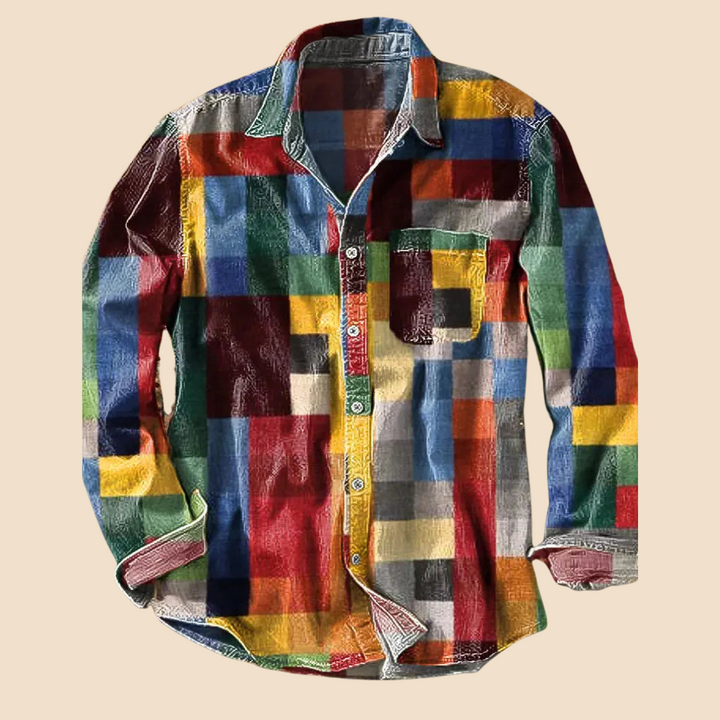 Colorado™ – Camicia vintage multicolore a maniche lunghe