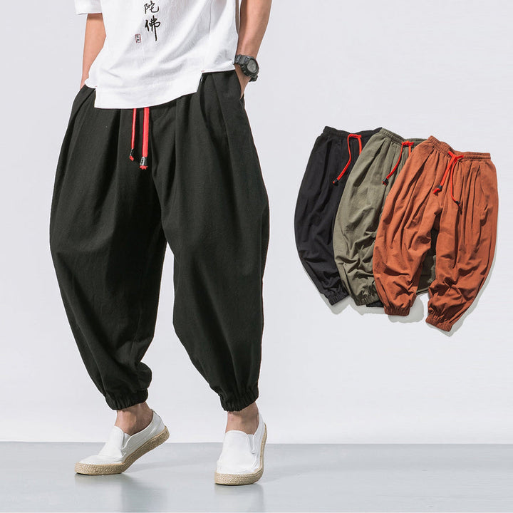 Vincenzo™ – Pantaloni larghi in cotone stile urbano
