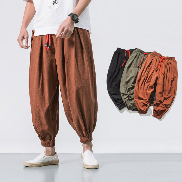Vincenzo™ – Pantaloni larghi in cotone stile urbano