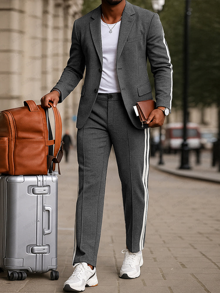 Raffaello™ – Completo elegante con bande laterali