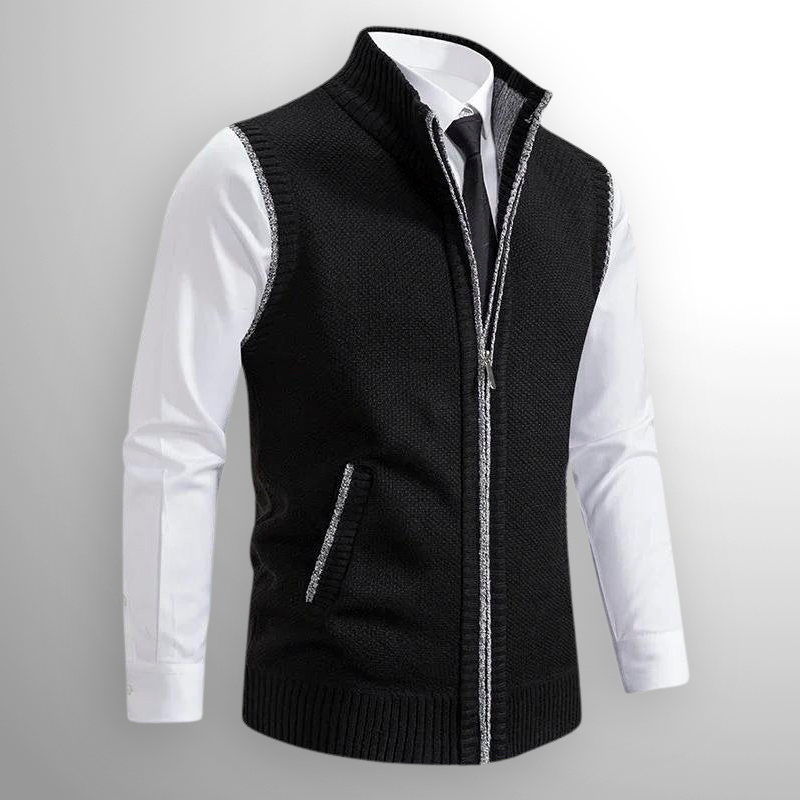 Marceli™ – Gilet senza maniche con zip in maglia premium