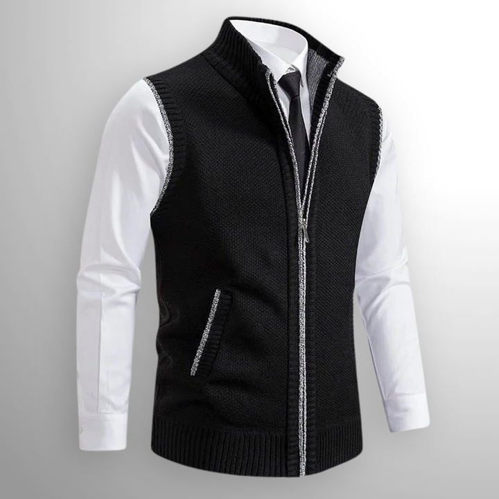 Marceli™ – Gilet senza maniche con zip in maglia premium