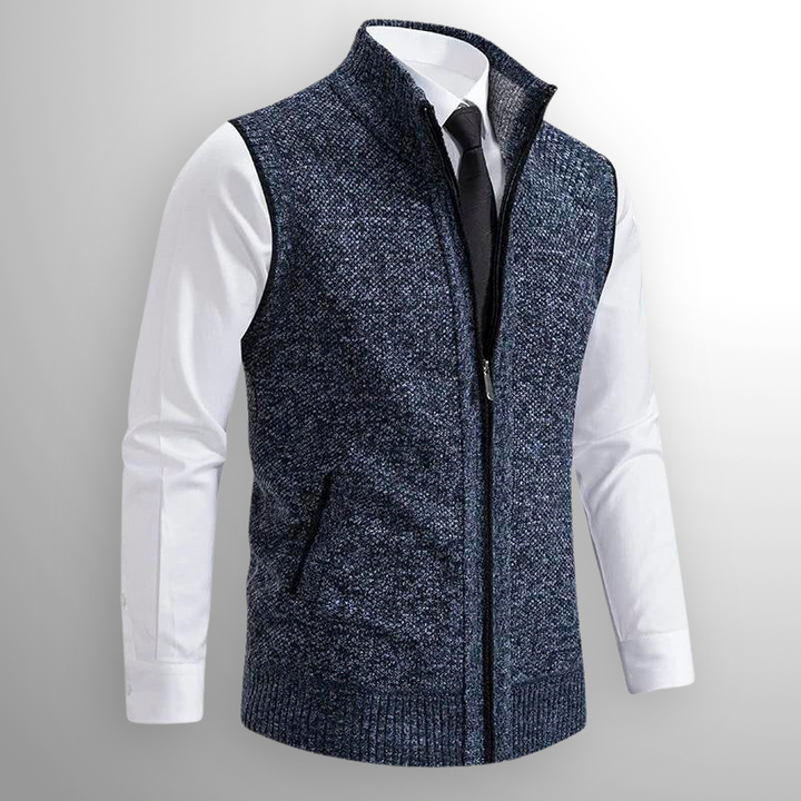 Marceli™ – Gilet senza maniche con zip in maglia premium
