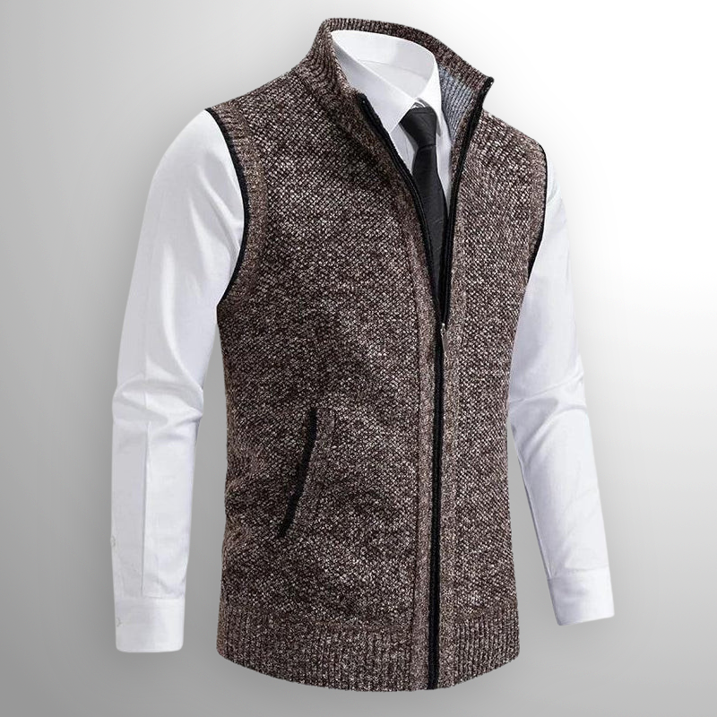 Marceli™ – Gilet senza maniche con zip in maglia premium