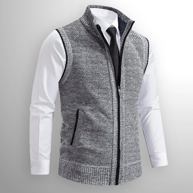 Marceli™ – Gilet senza maniche con zip in maglia premium