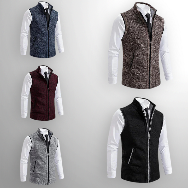 Marceli™ – Gilet senza maniche con zip in maglia premium