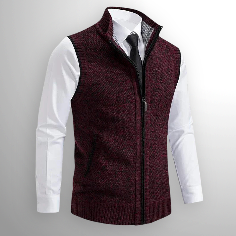 Marceli™ – Gilet senza maniche con zip in maglia premium